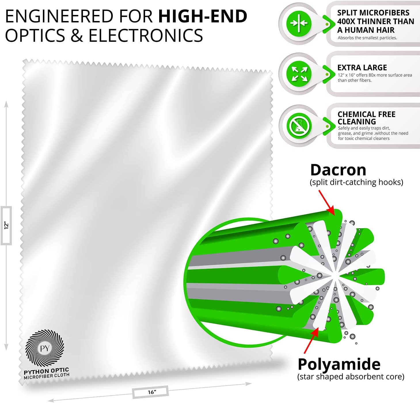 Python Premium Cloth for Optics – PYTHON OPTIC