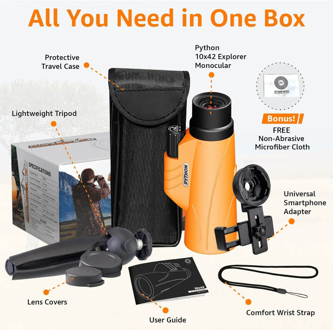 Python Explorer 10x42 HD Monocular Telescope